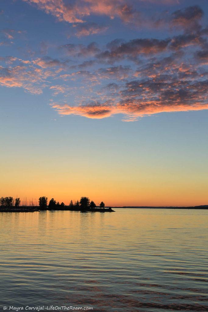 View of a sunset