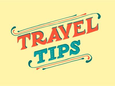 Travel Tips lettering