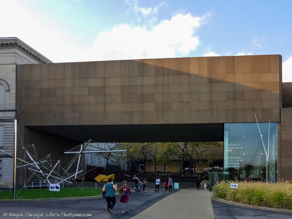 Entrance of a large building