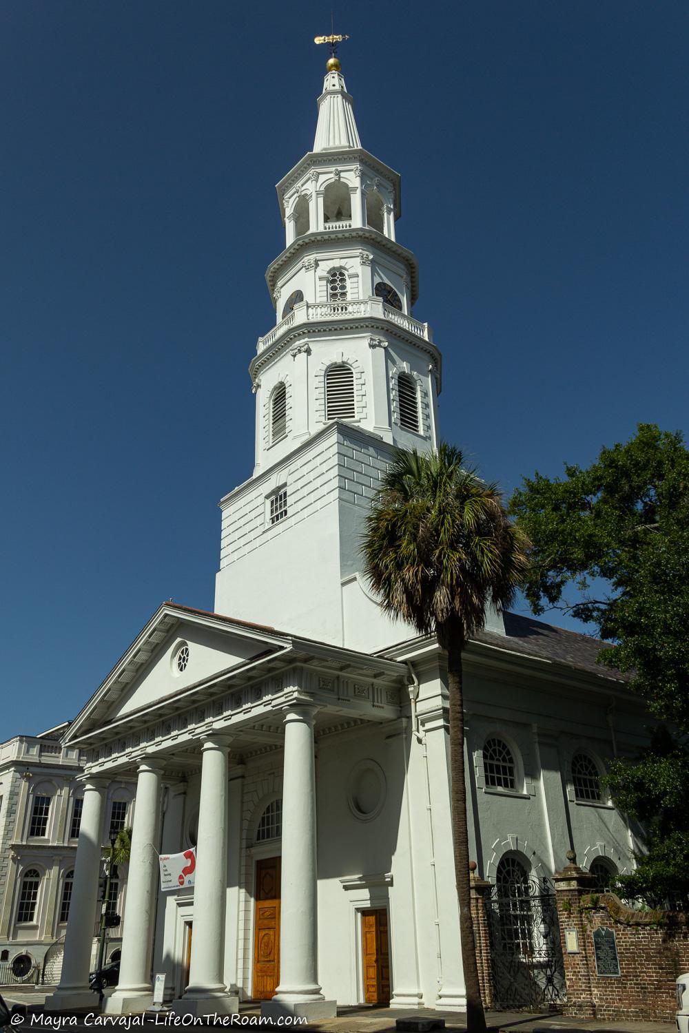 A white church