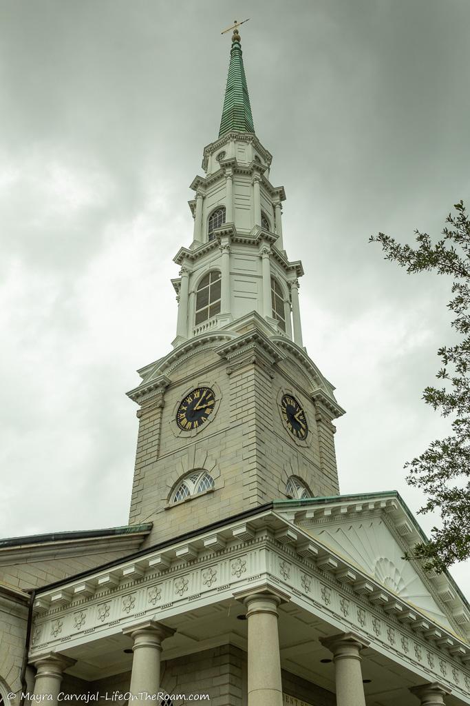 A church steeple