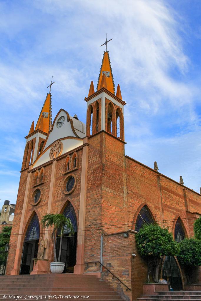 A church with gothic elements