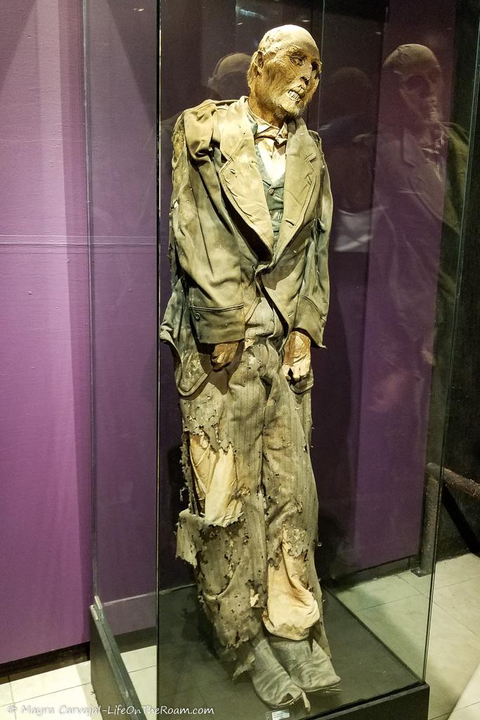 A mummified man