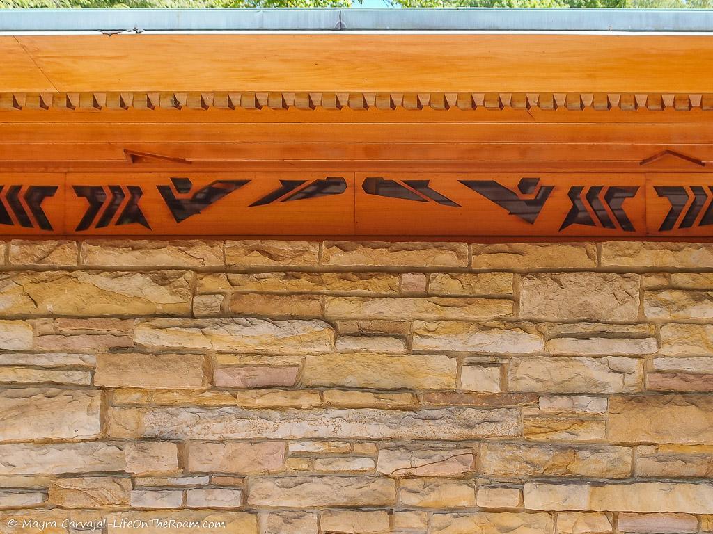 Carvings in a clerestory