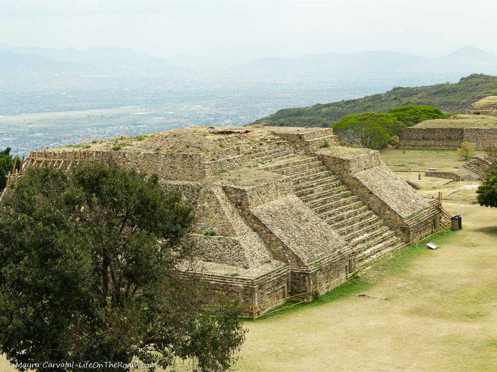 A temple in an archeological site