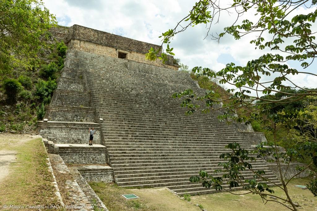 A big pyramid with stair