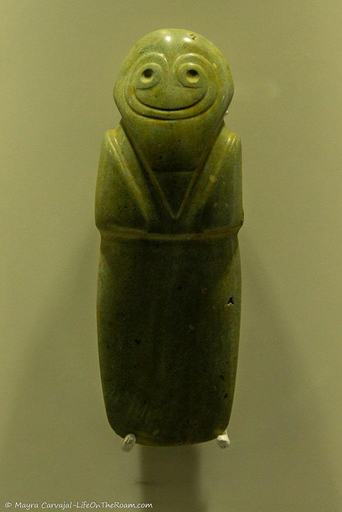 A piece carved in jade