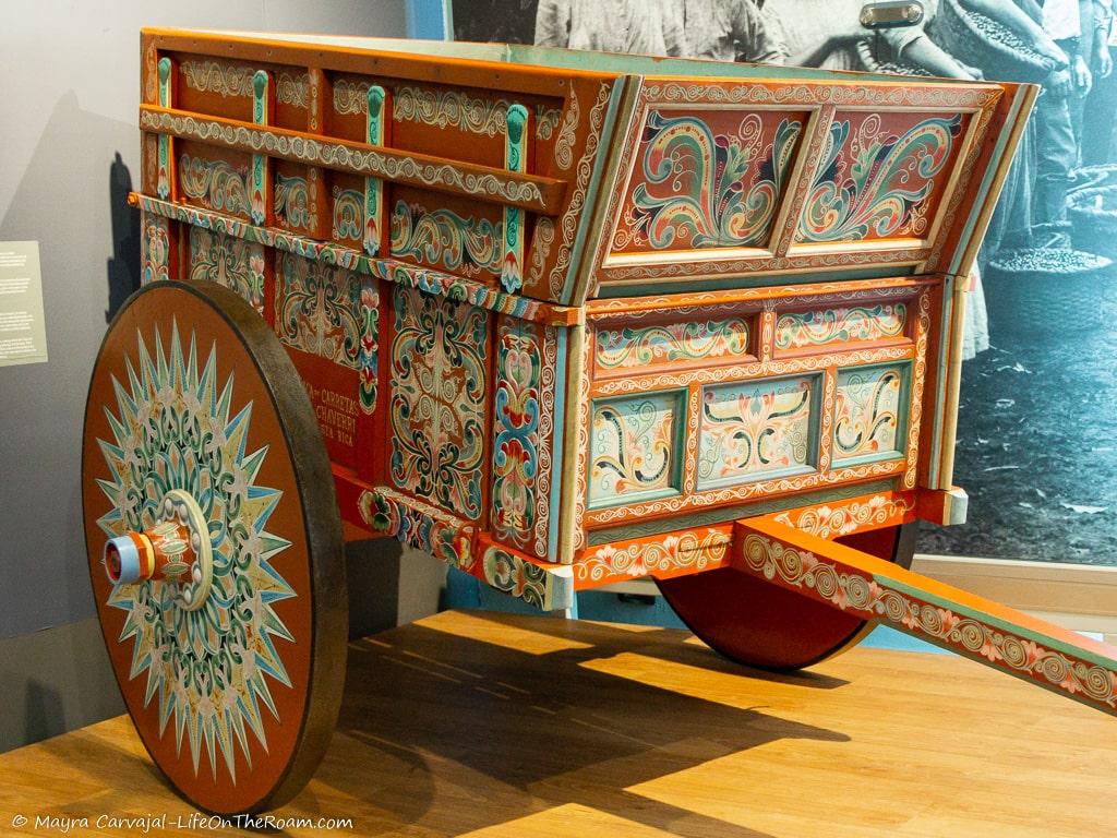 A decorated Oxcart
