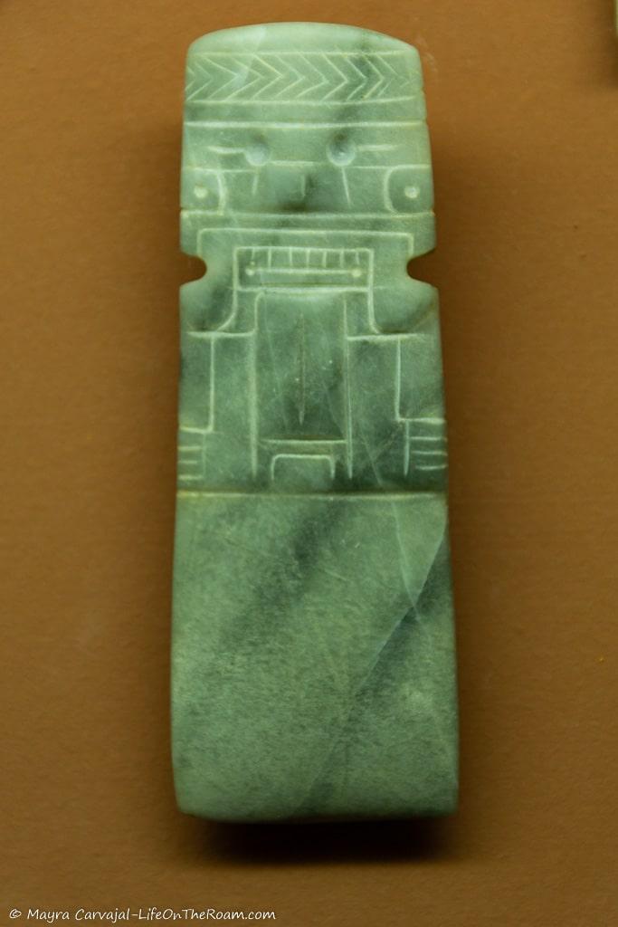 Carvings on an ancient piece of jade