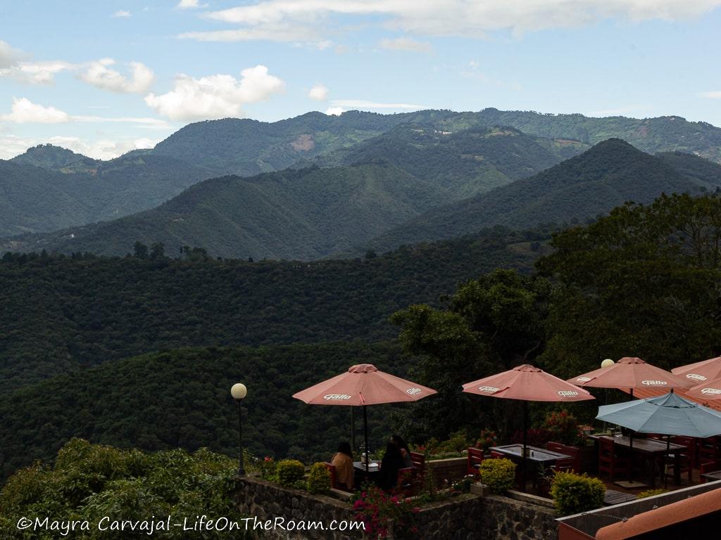 View of the mountains