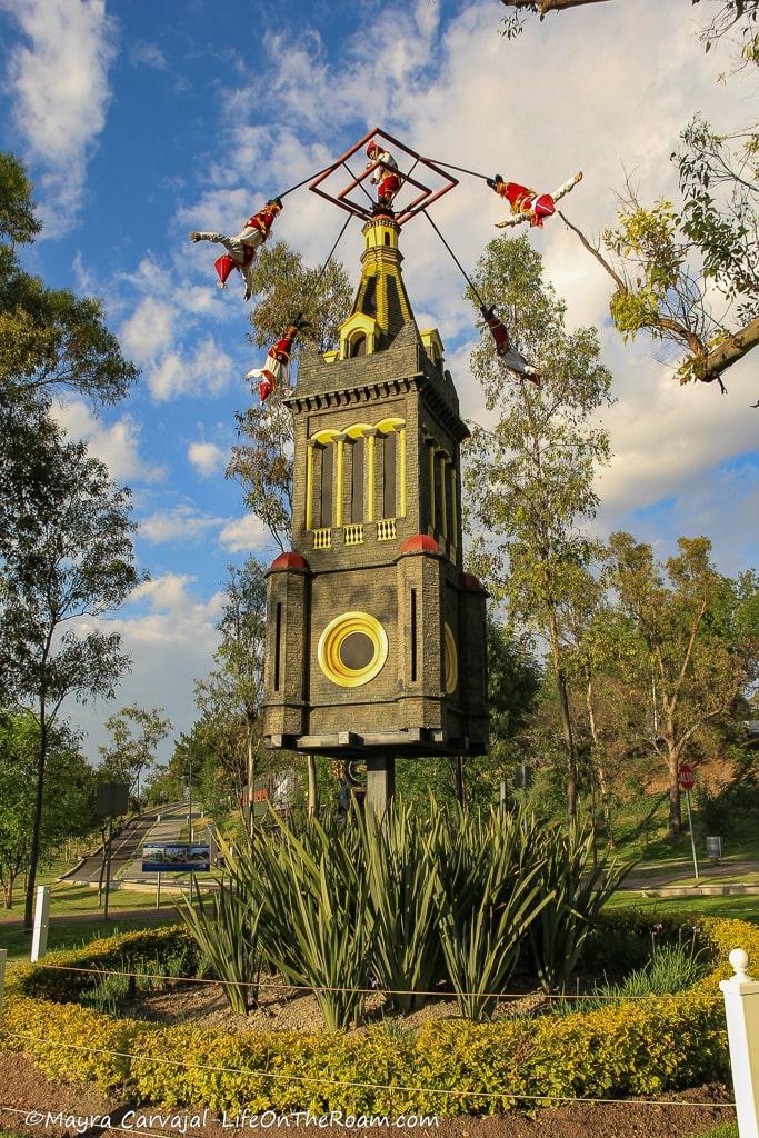 A scale model of a cultural dance in Puebla state