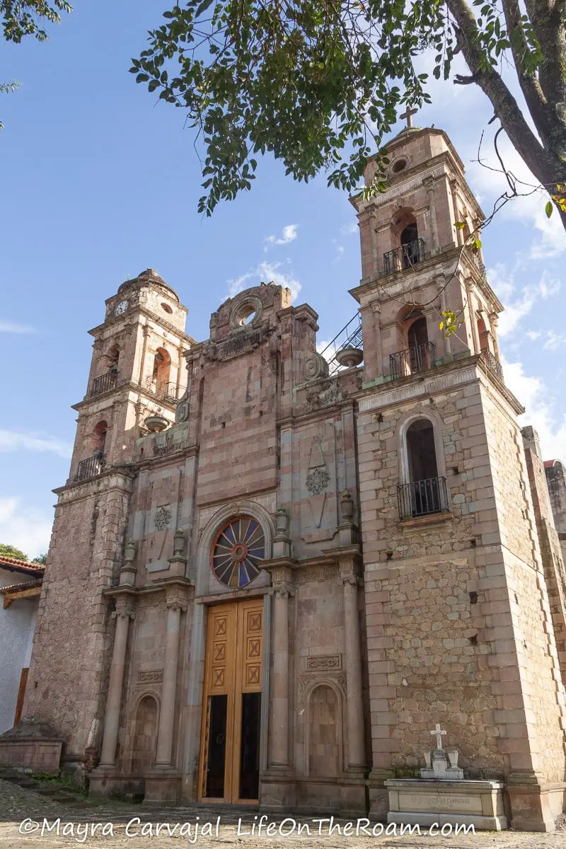 A church with two bell towers