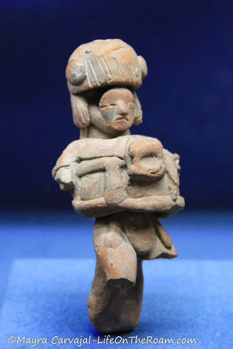 A figurine of an important character in a pre-Hispanic site