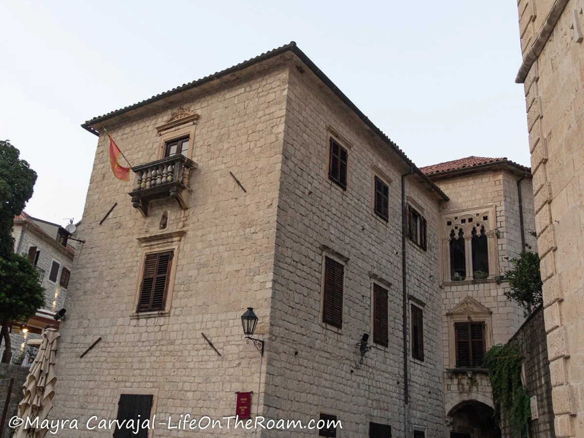 A 3-storey rectangular building from the Venetian period with small windows