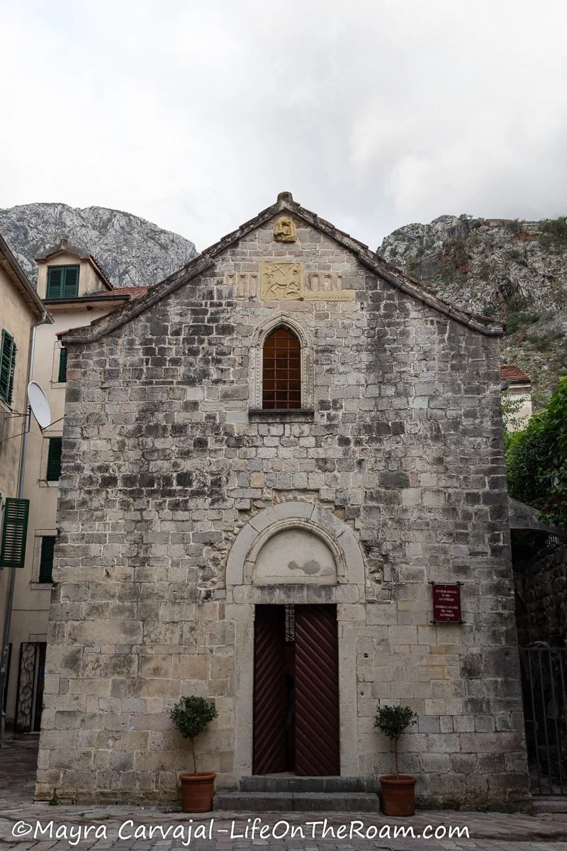 An ancient small stone church 