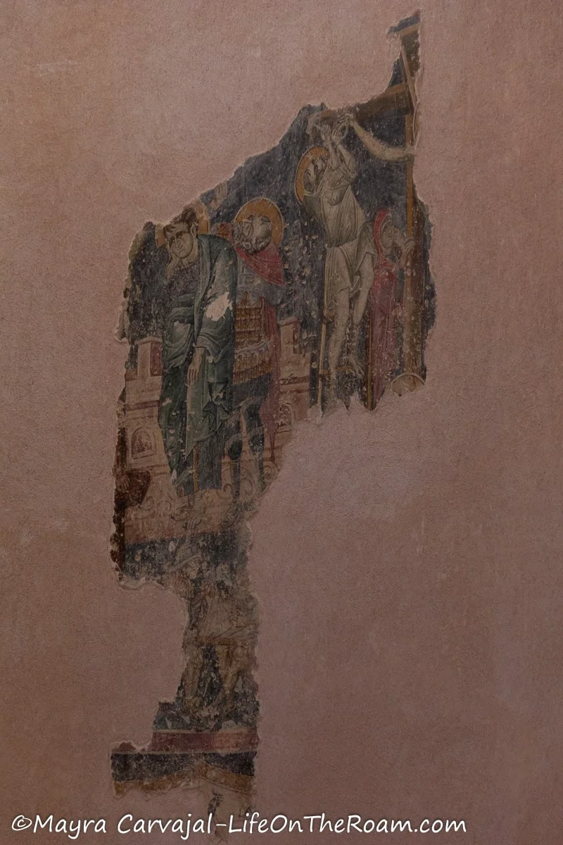 Fragments of an ancient fresco